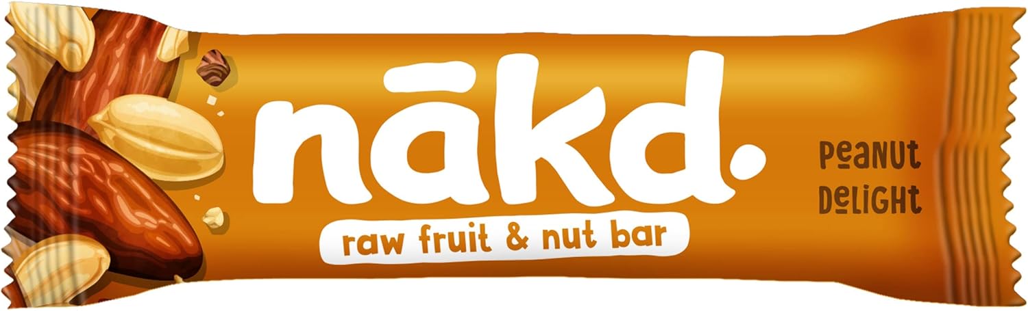 Nakd Peanut Delight Natürliche Frucht- und Nussriegel – Vegan, Glutenfrei, Ohne Zuckerzusatz