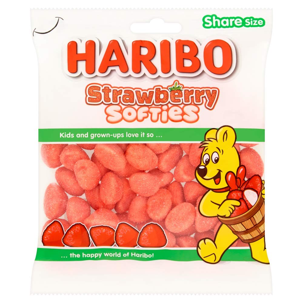 Haribo - Erdbeer Softies Fruchtbonbons 160g