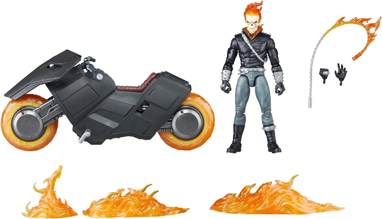 Hasbro Marvel Legends Series Ghost Rider – Danny Ketch Actionfigur mit Hell Cycle Motorrad (F1234)