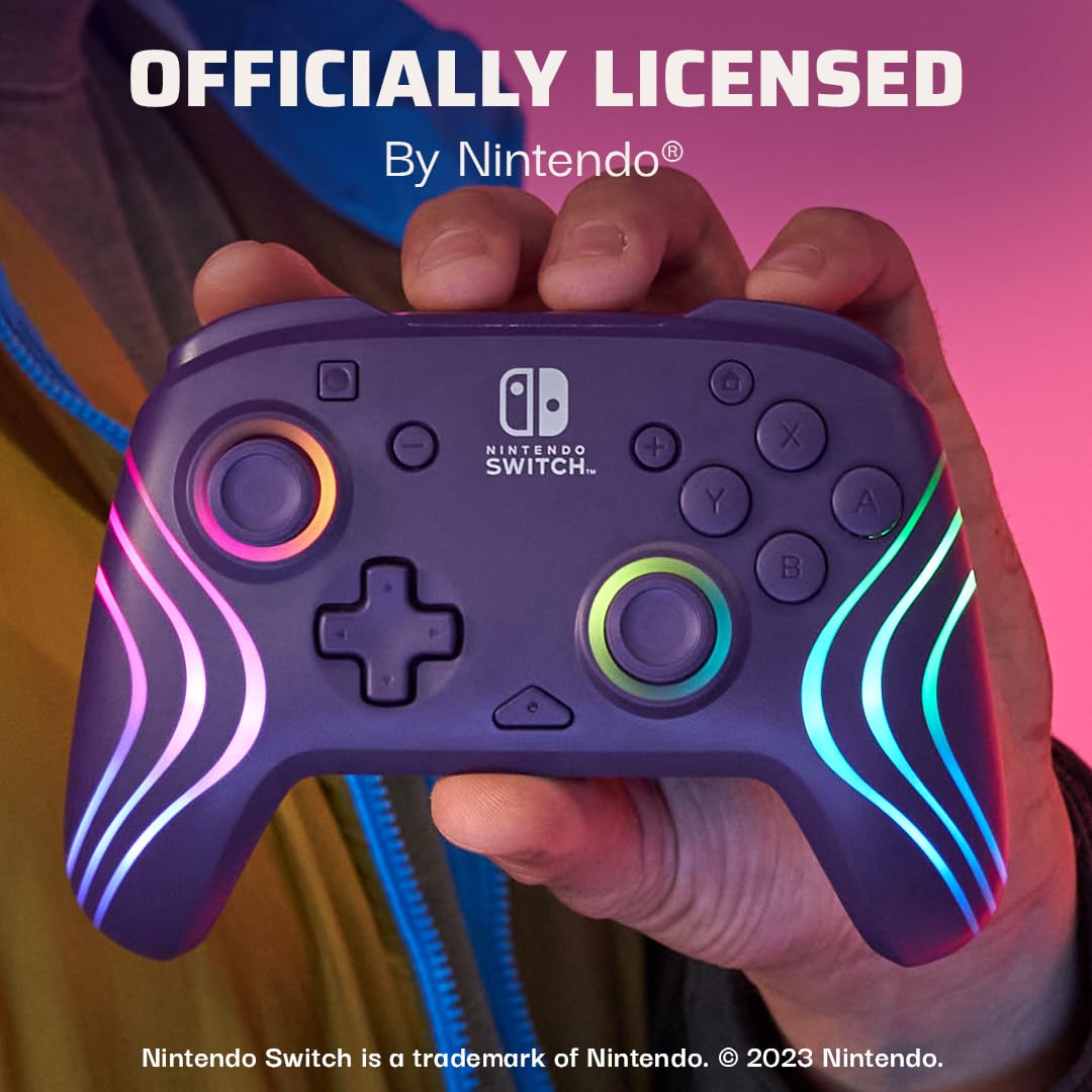 PDP Afterglow Wave Wireless Pro Controller mit Full Motion für Nintendo Switch