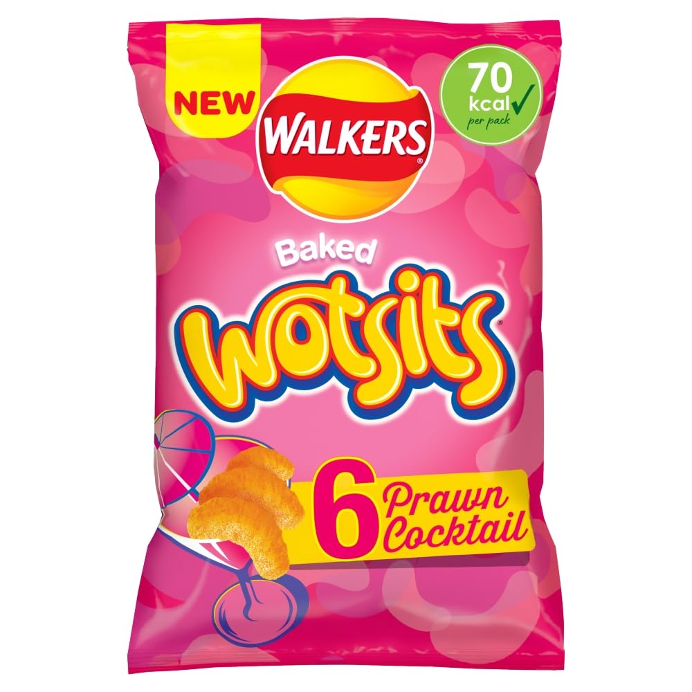 Walkers Wotsits Krabbencocktail-Snacks Chips 6X13,5g