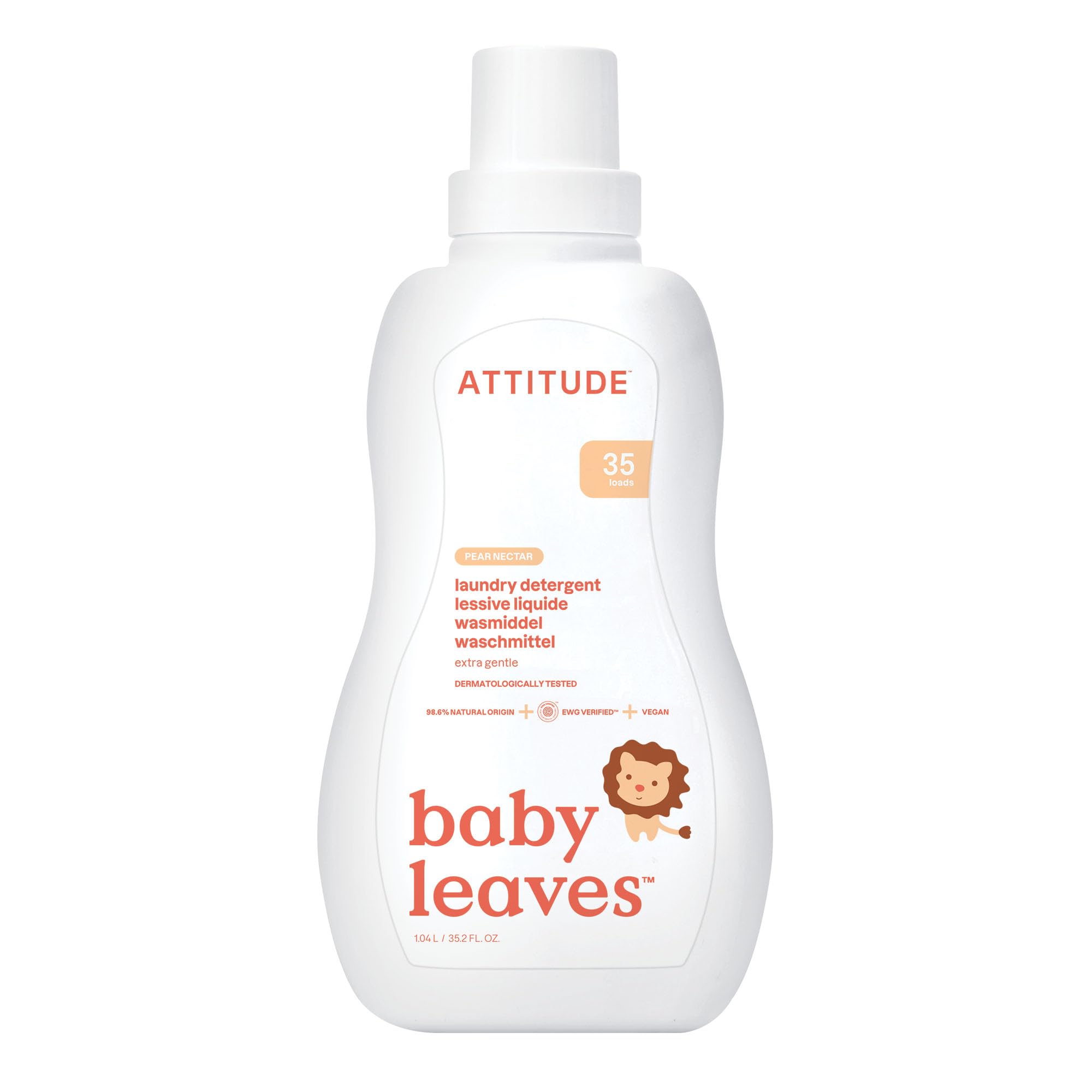 ATTITUDE - Flüssigwaschmittel für Babys (1,05 Liter, 35 Waschladungen)