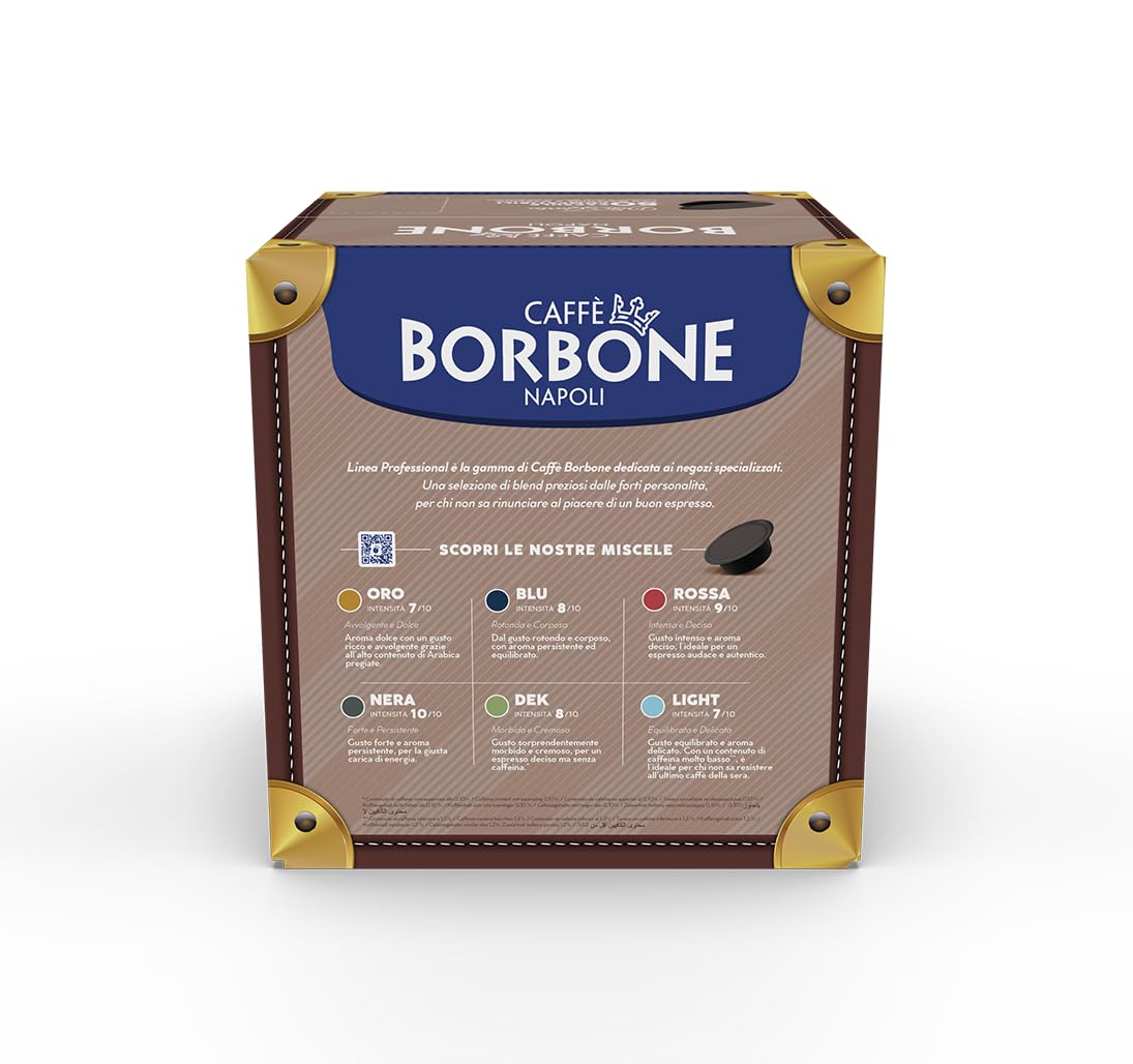 Caffè Borbone Don Carlo Rote Mischung – 50 Kapseln, kompatibel mit Lavazza A Modo Mio-Maschinen