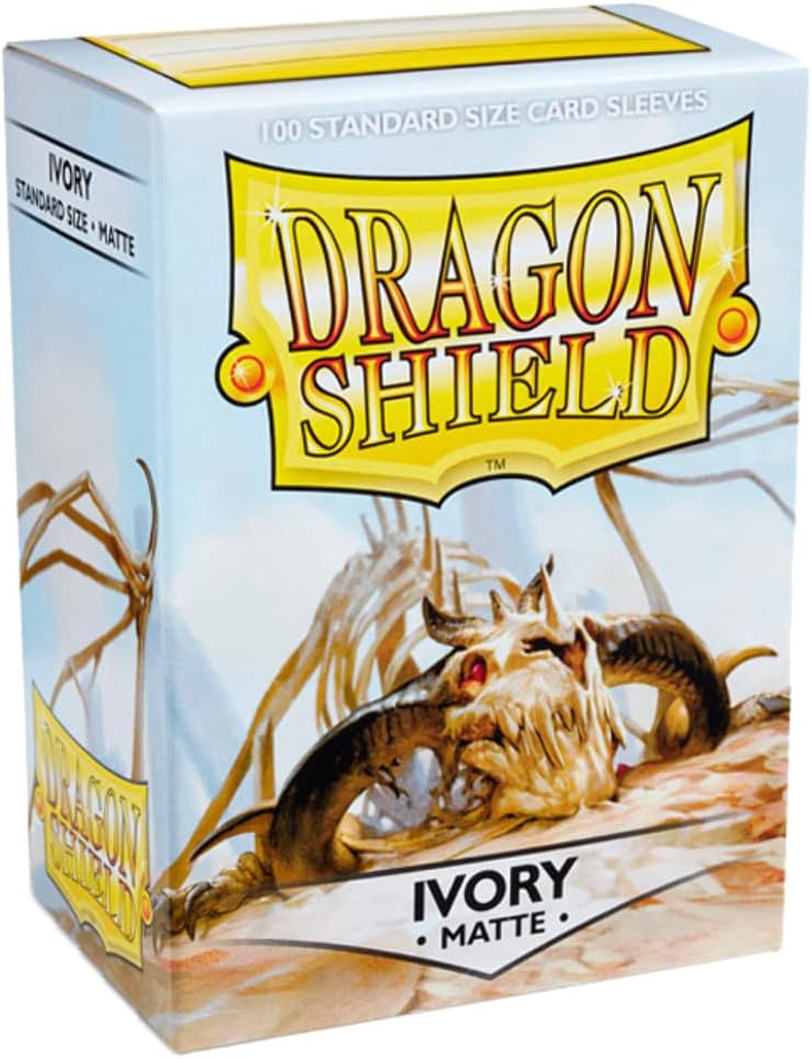Dragon Shield Matt Ivory Standard Size Sleeves 100er-Pack für Sammelkartenspiele