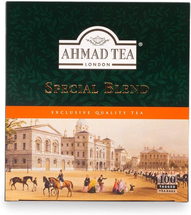 Ahmad Tea Special Blend Schwarzer Tee – 100 einzeln etikettierte Teebeutel