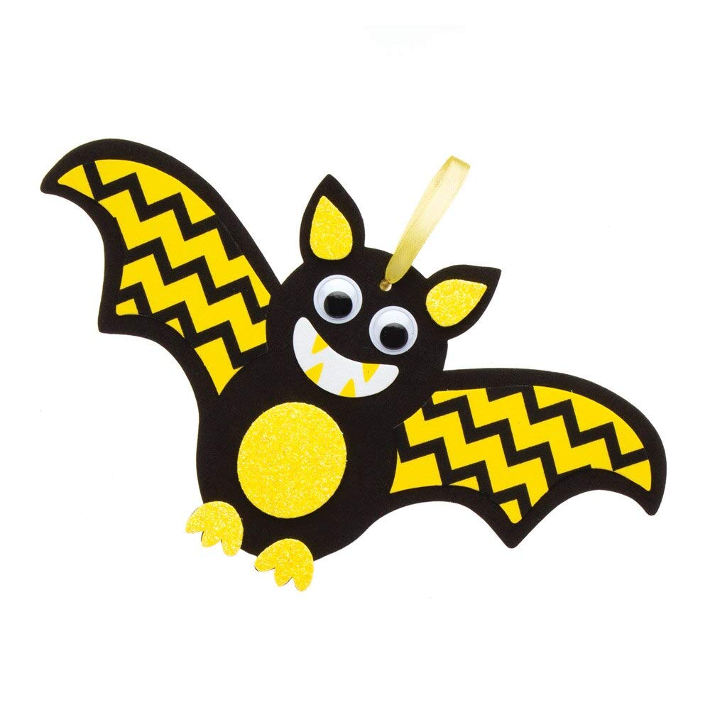 Baker Ross AW769 Halloween-Fledermaus-Dekorationsset – Schaumstoffbasteln für Kinder ab 3 Jahren