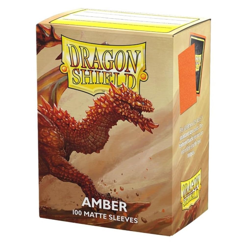 Dragon Shield Mattbernsteinfarbene Kartenhüllen (100 Stück)