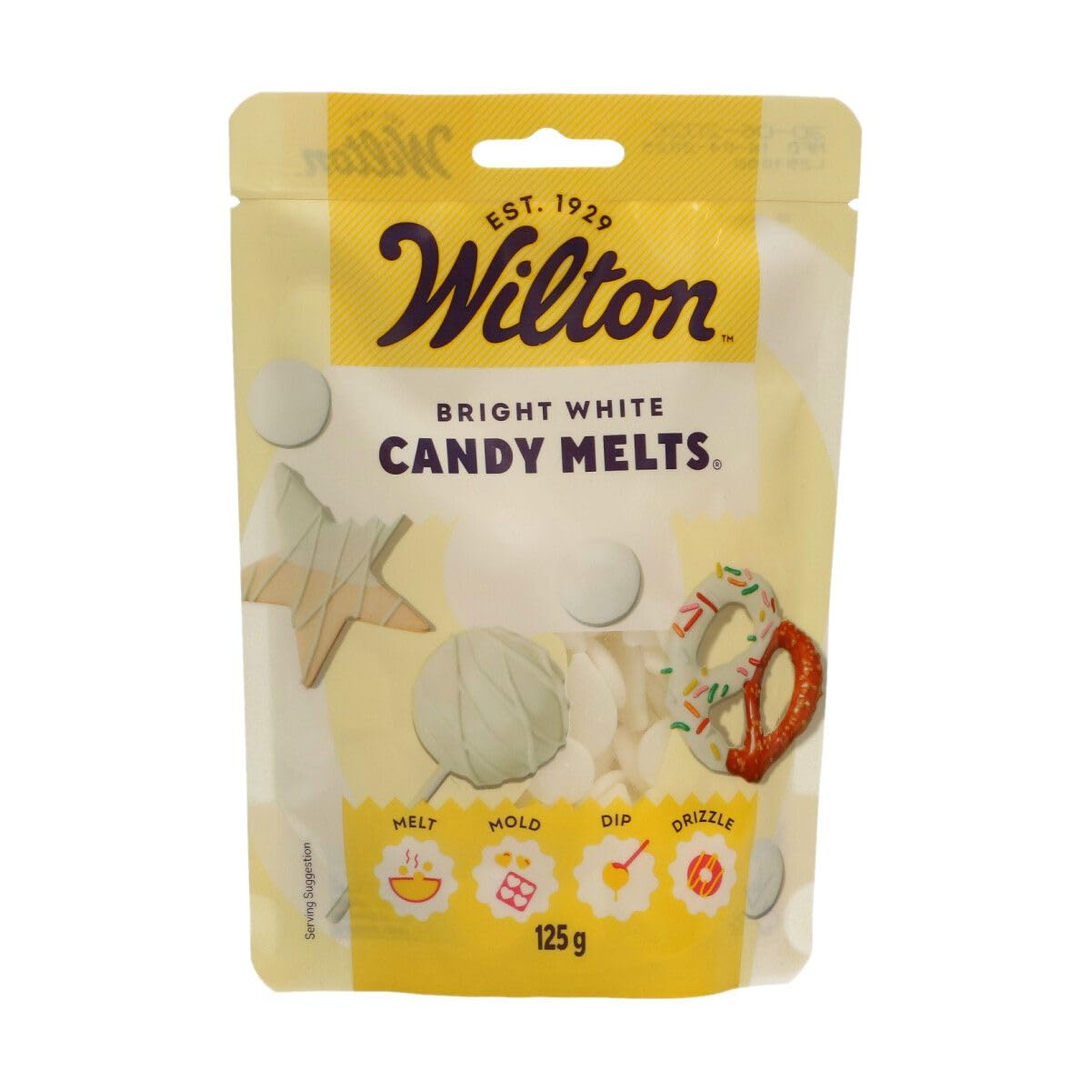 Wilton Candy Melts Bright White – Schmelzbonbon mit süß-cremigem Geschmack