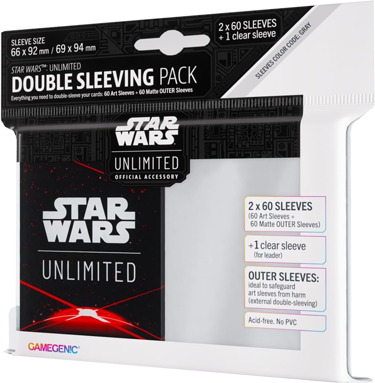 Gamegenic Star Wars Unlimited Doppel-Sleeving-Paket – Space Red