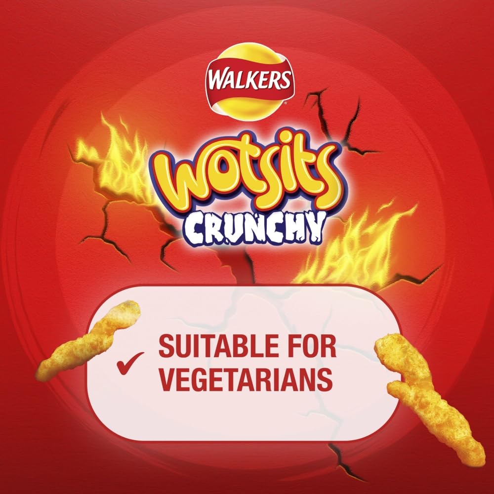 Walkers Wotsits Knusprige, süß-scharfe Snacks zum Teilen, 140 g