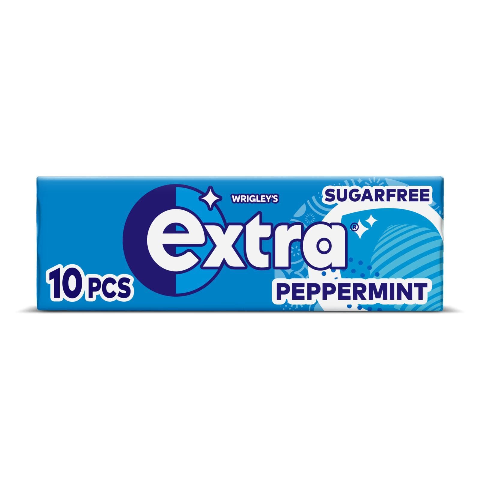 Extra Peppermint Sugar-Free Chewing Gum with Xylitol - 30 Packs (300 Pieces)