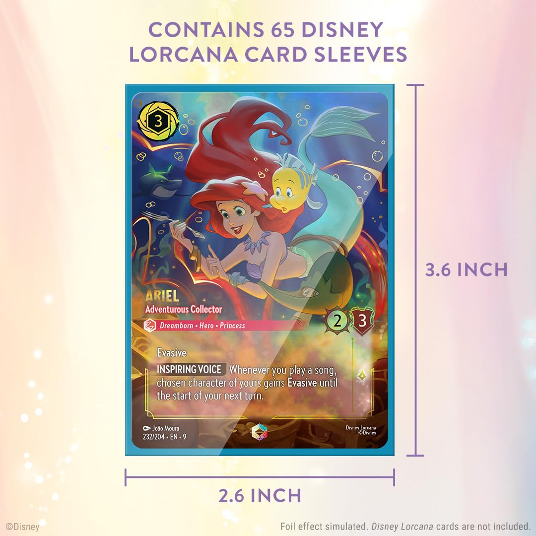 Ravensburger Disney Lorcana Sammelkartenspiel, 65 Goofy-Kartenhüllen