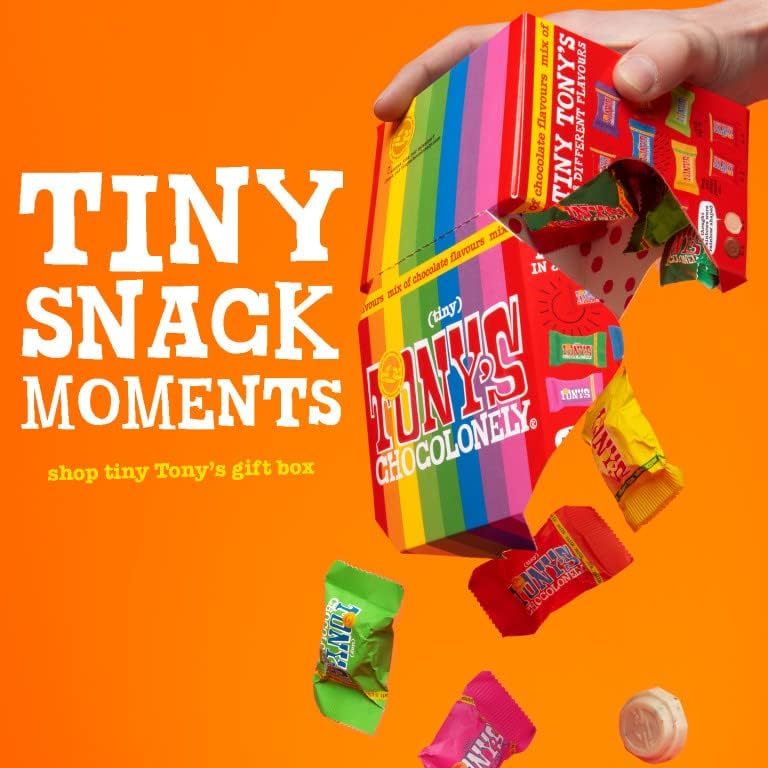 Tony's Chocolonely Tiny Tony's Schokoladen-Geschenkbox – 180 g, verschiedene Mini-Fairtrade-Schokoladen