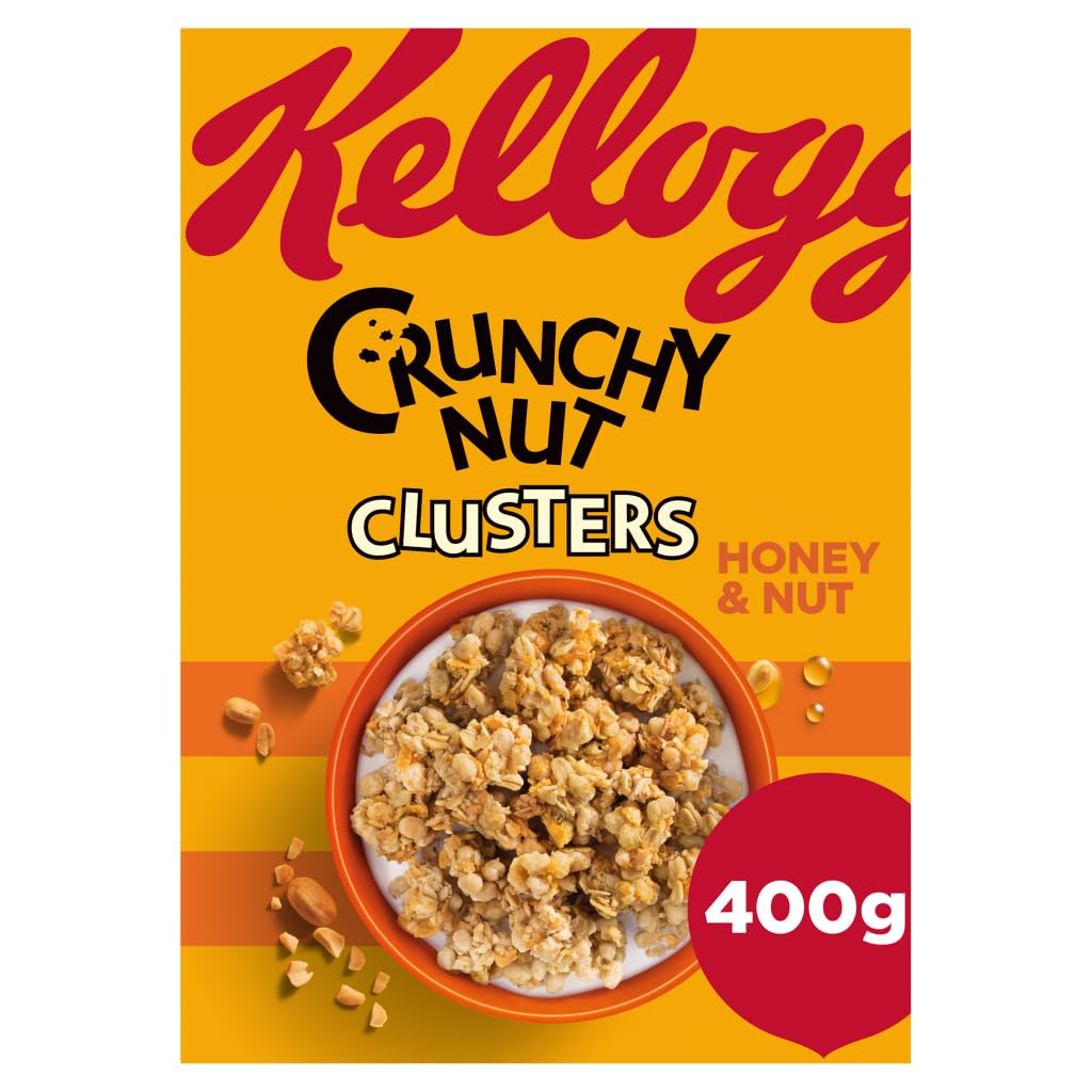 Kellogg's Crunchy Nut Honey & Nut Clusters Frühstücksflocken 400 g