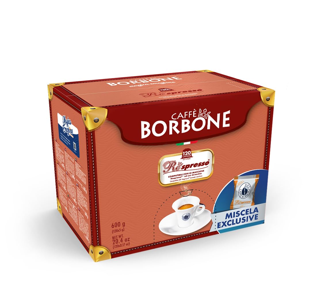 Caffè Borbone Respresso – Exklusive Kaffeemischung – 120 Kapseln – Kompatibel mit Nespresso®-Maschinen