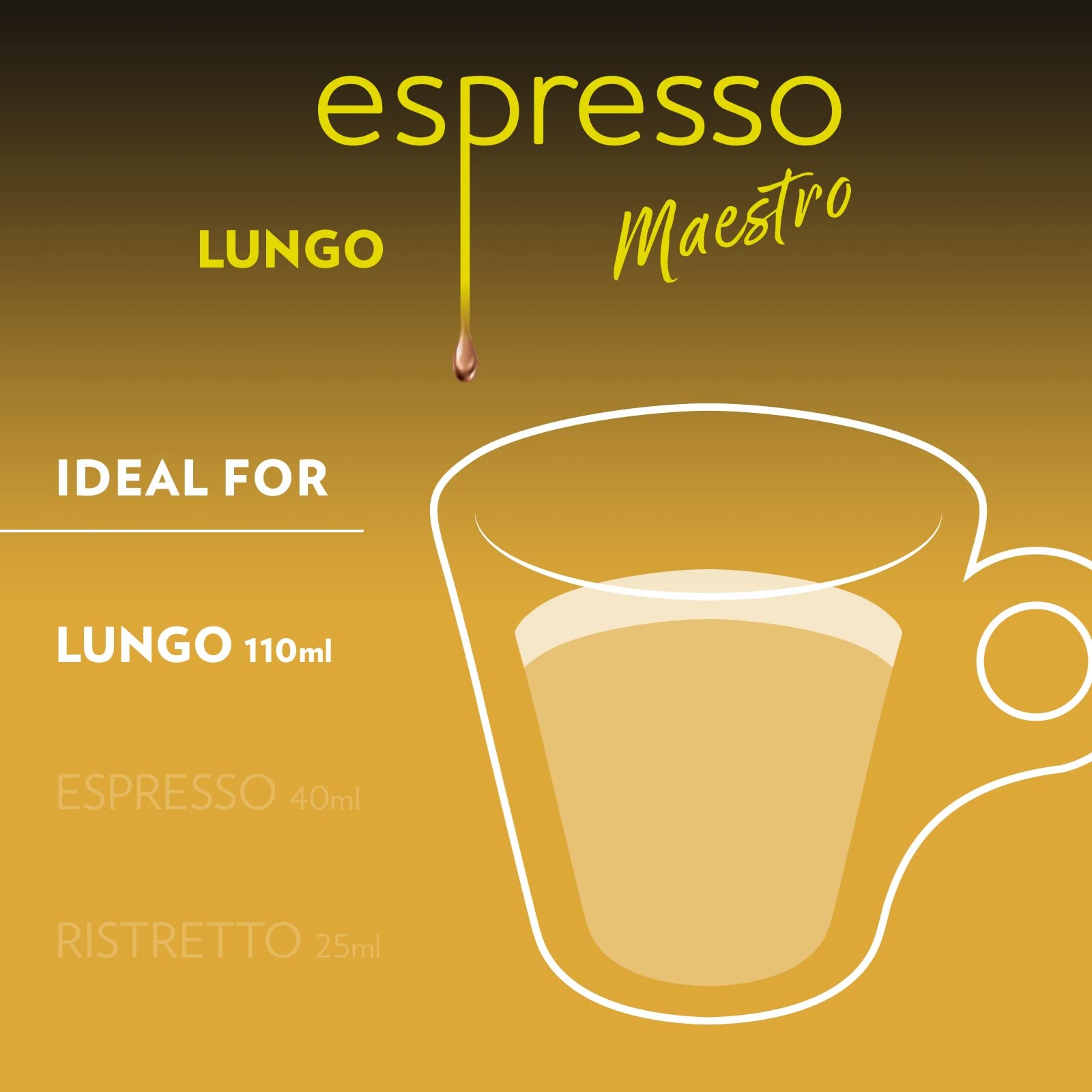 Lavazza Espresso Maestro Lungo – 100 Aluminiumkapseln, kompatibel mit Nespresso-Originalmaschinen