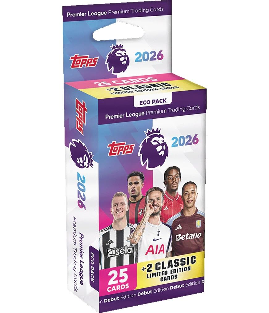 Topps Premier League 2025/26 Eco Pack Sammelkarten – Debüt-Edition