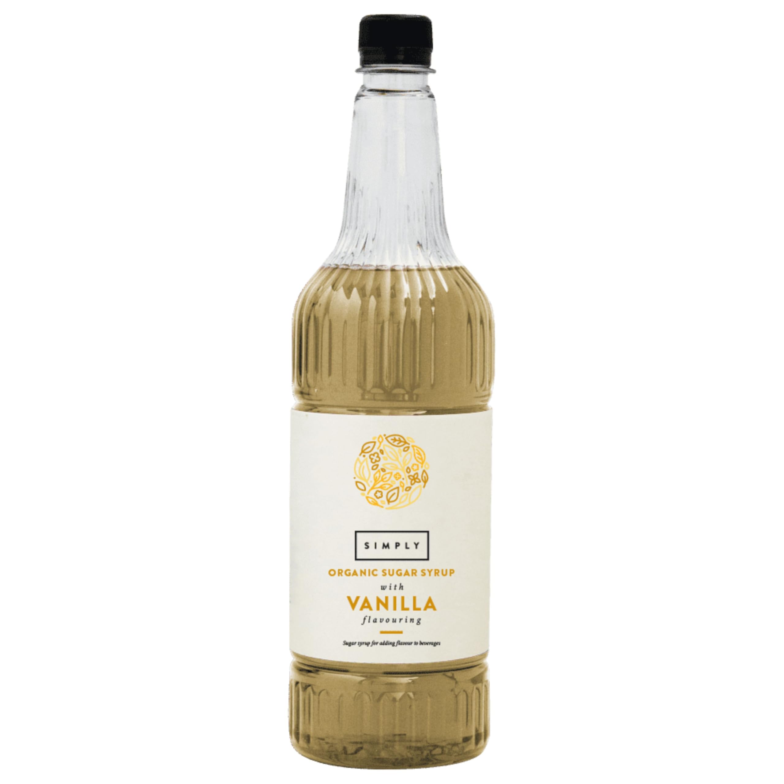 Simply Organic Vanillesirup – Veganer und nussfreier, natürlich aromatisierter Sirup für Getränke und Backwaren