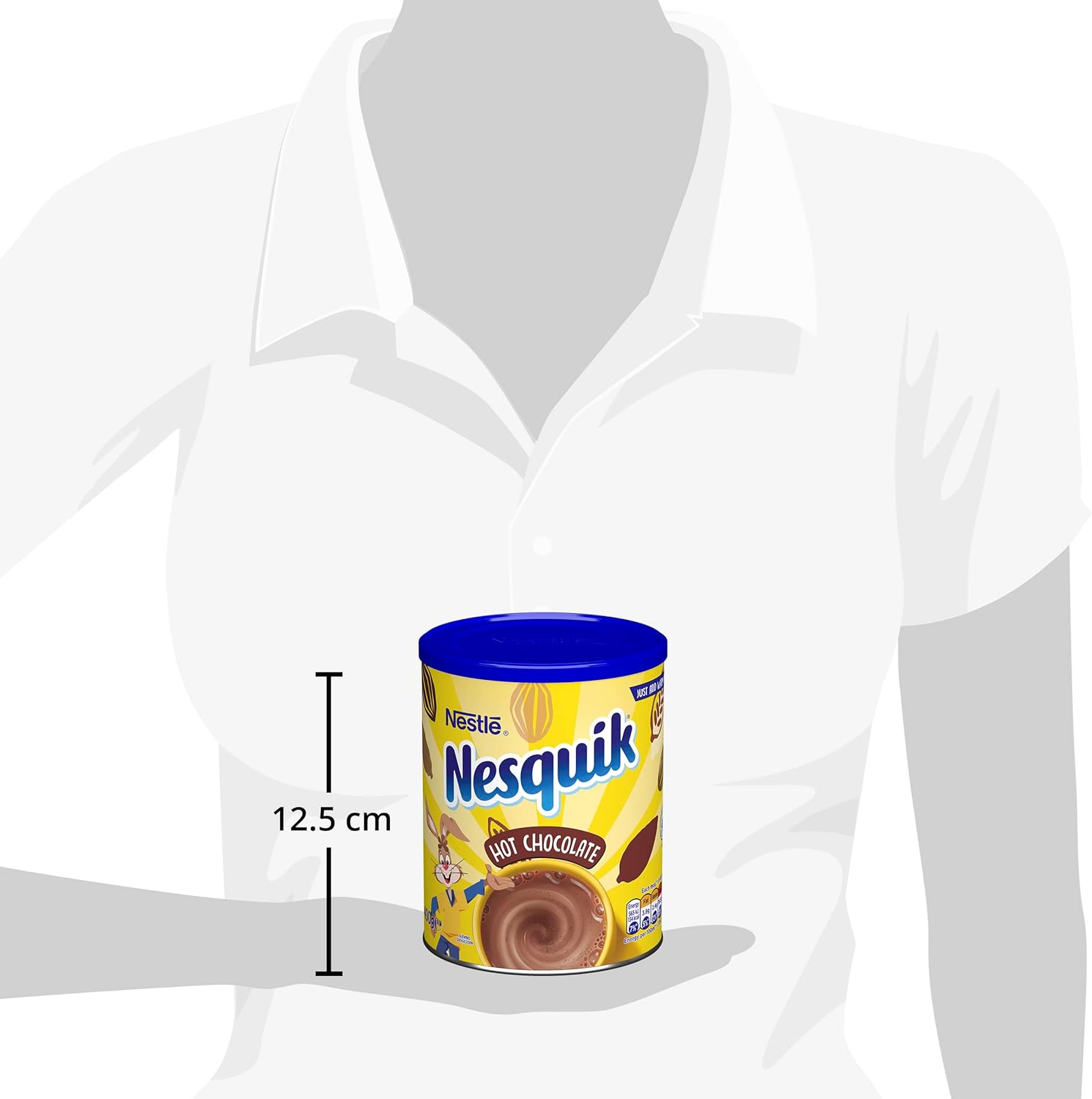 Nesquik Heiße Schokoladenpulver 400 g – Glutenfrei, ohne künstliche Zutaten, Kakao aus nachhaltiger Gewinnung