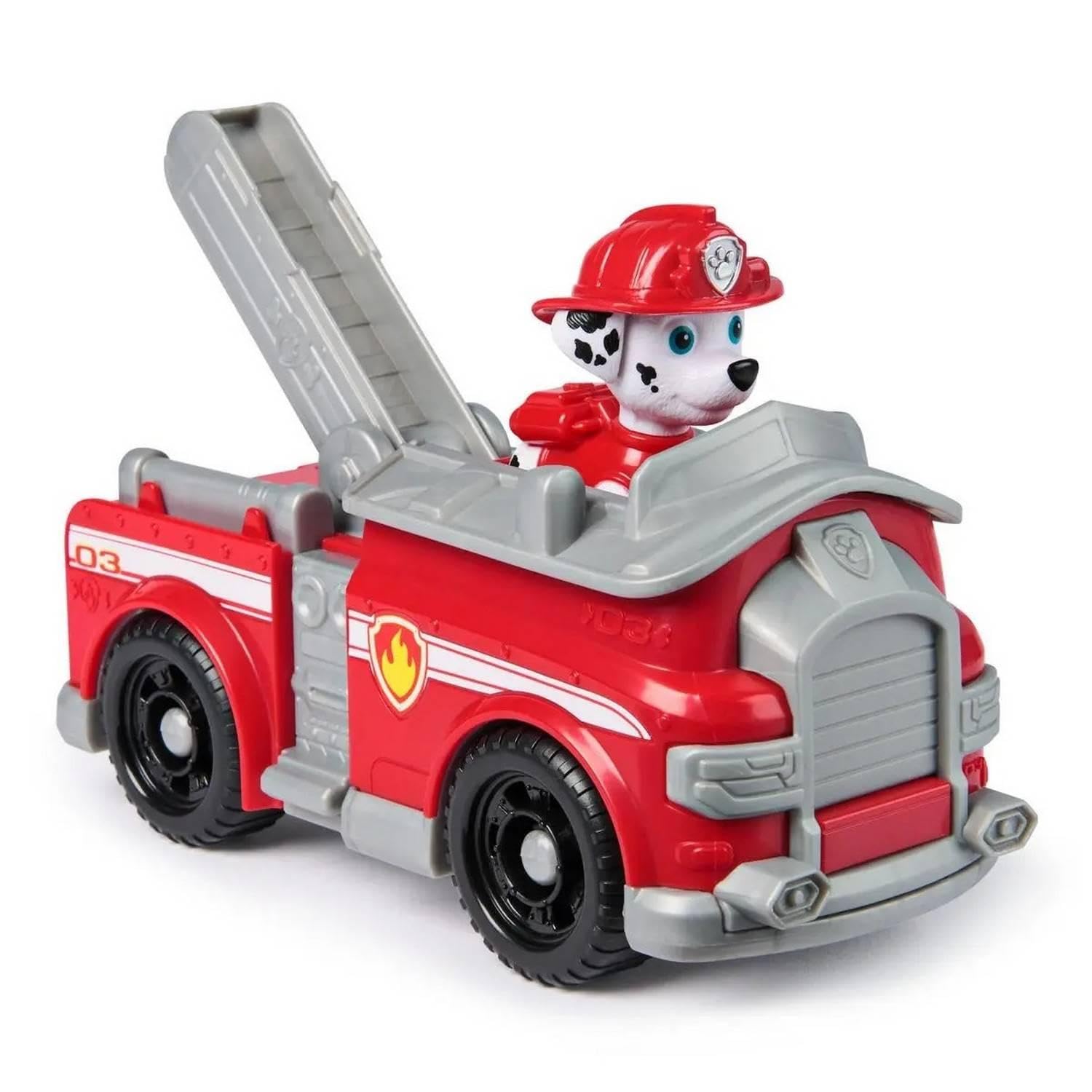 Paw Patrol Marshalls Feuerwehrauto – Spielzeugfahrzeug mit Sammel-Actionfigur für Kinder ab 3 Jahren