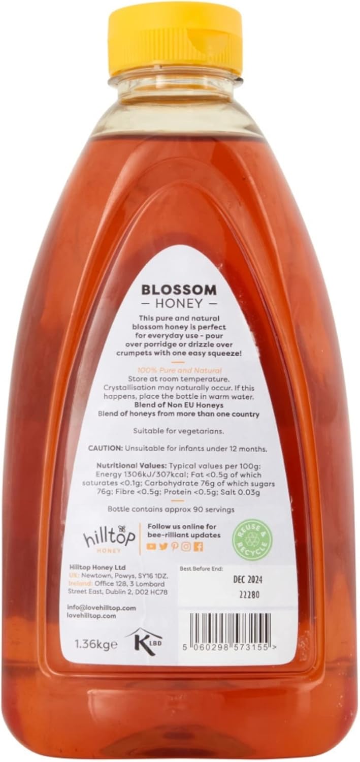 Hilltop Honey – Blütenhonig – Quetschflasche – 1,36 kg
