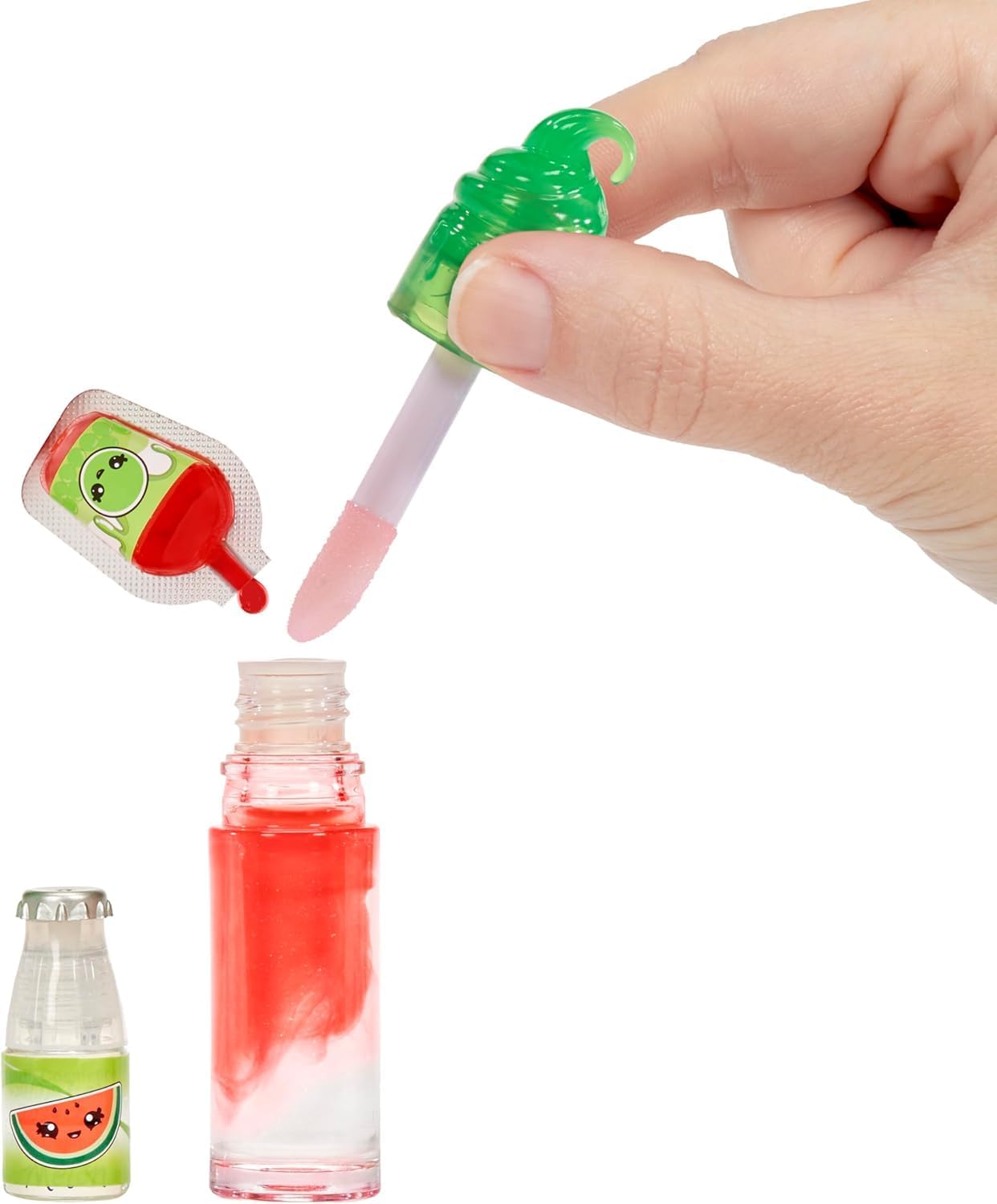 Yummiland Maya Wassermelonenpuppe – Duftendes DIY-Lipgloss-Set für Kinder ab 4 Jahren