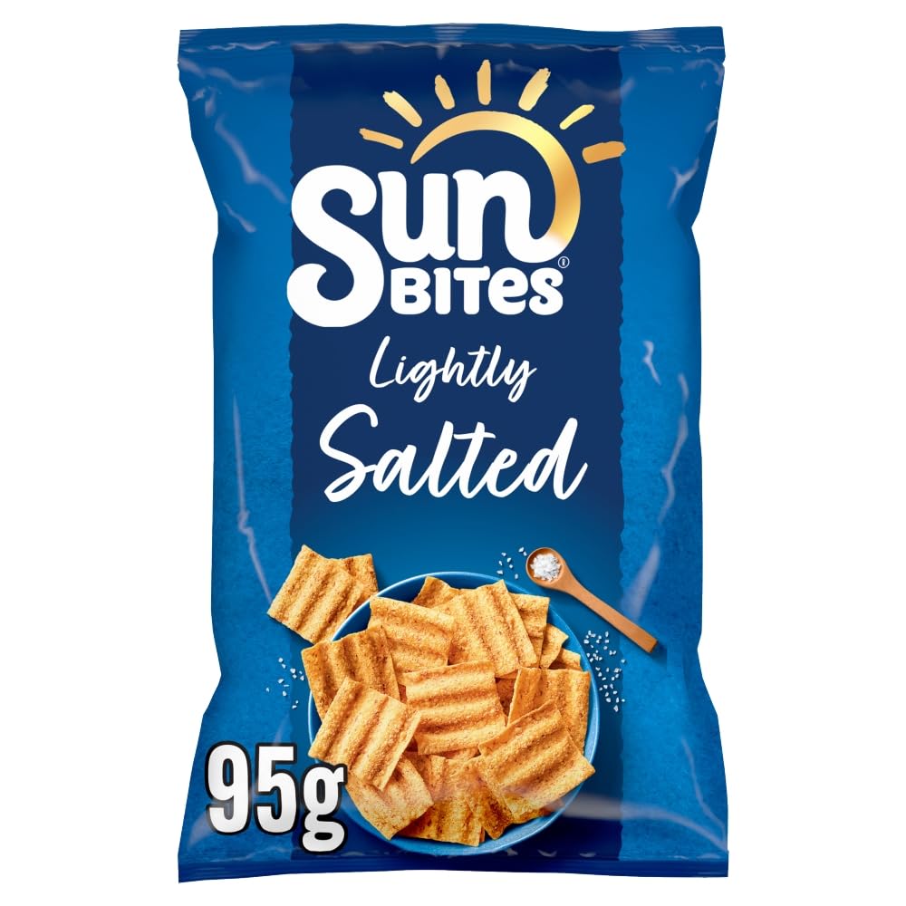 Sunbites Wholegrain Snack Lightly Salted Crisps 95g (Pack of 12)