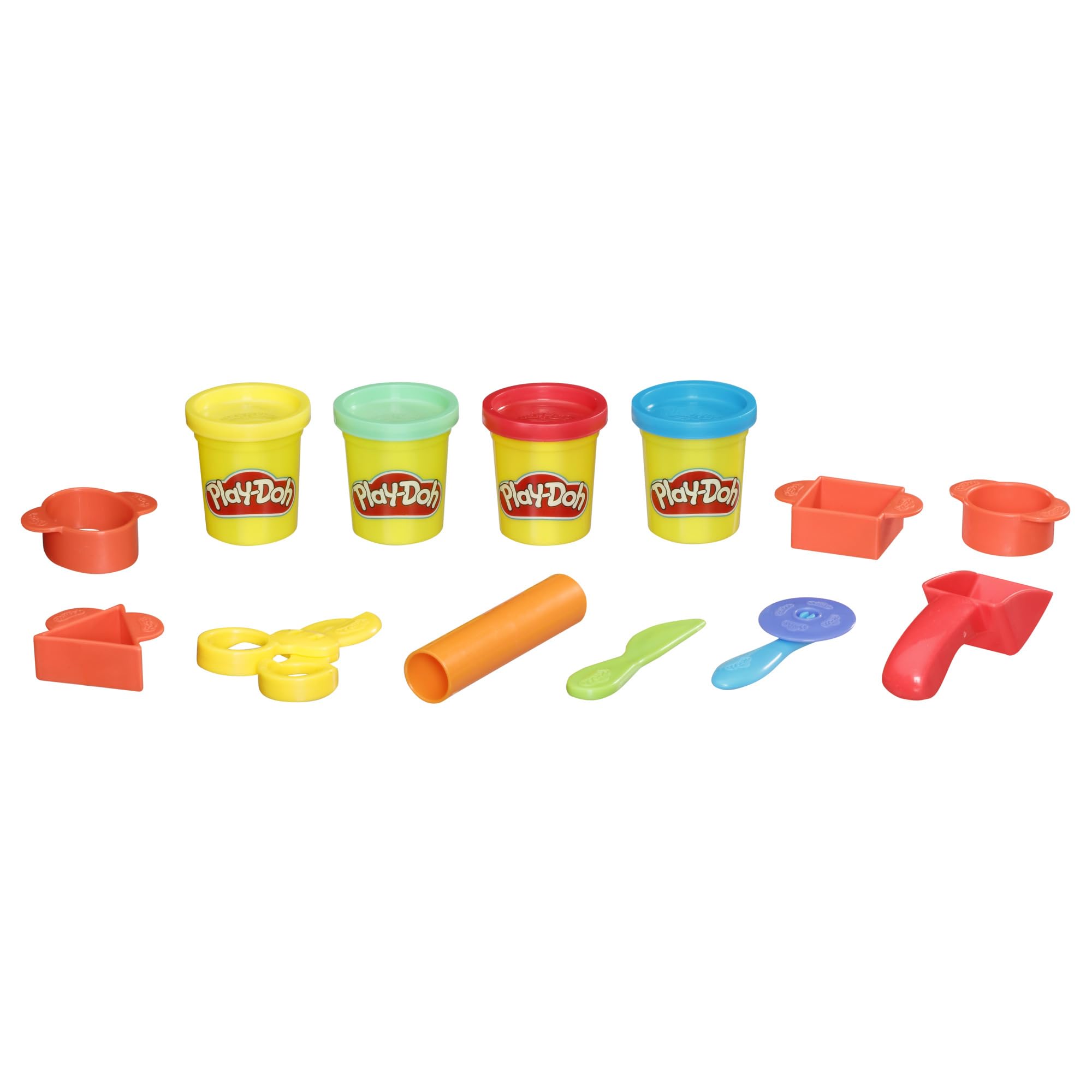 Play-Doh Starterset – 9 Werkzeuge, 4 Farben, wiederverwendbare Reisetasche für Kinder ab 3 Jahren