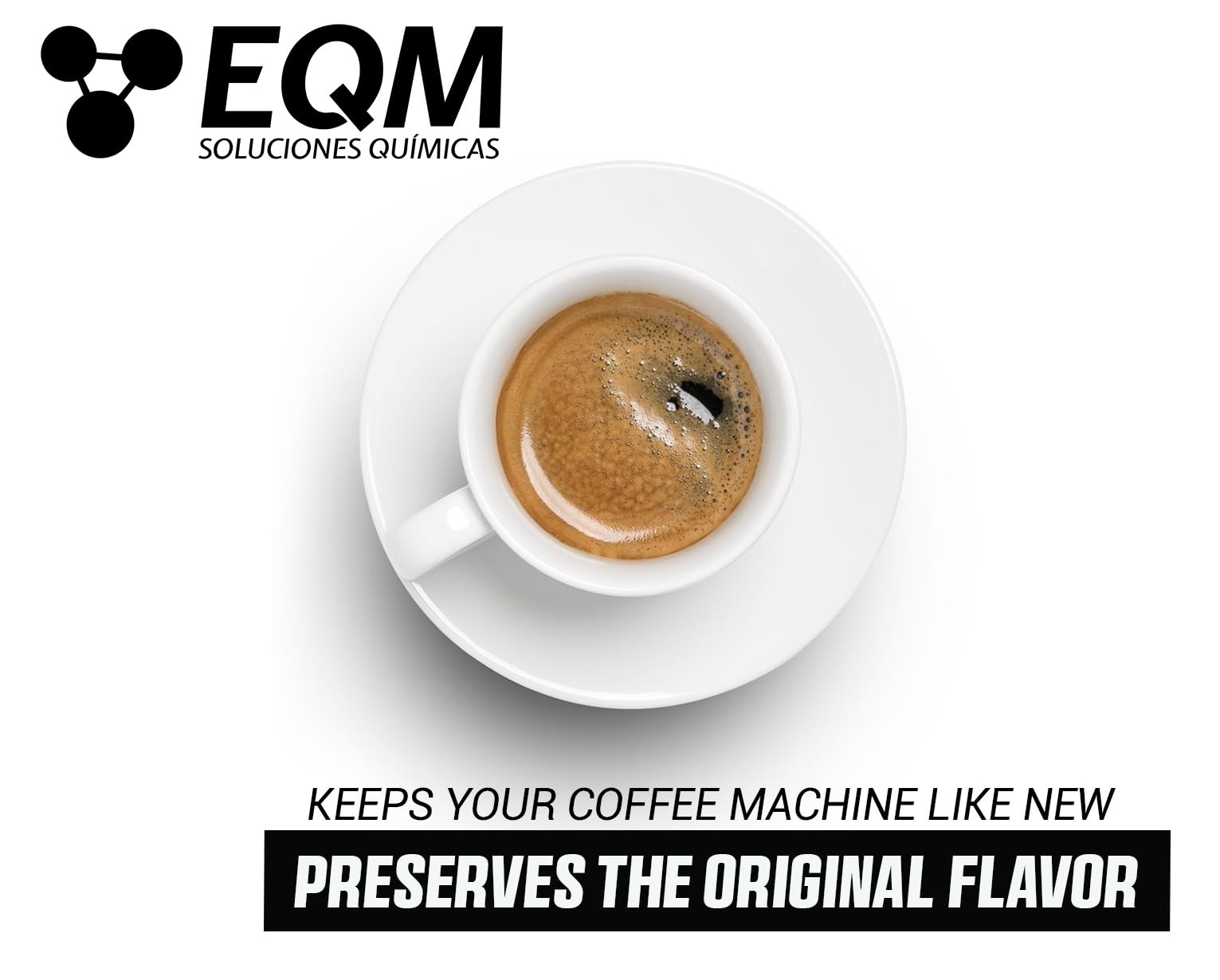 EQM ECO-212 Kaffeemaschinen-Entkalker – 500 ml – 100 % natürlichen Ursprungs mit Zitronensäure