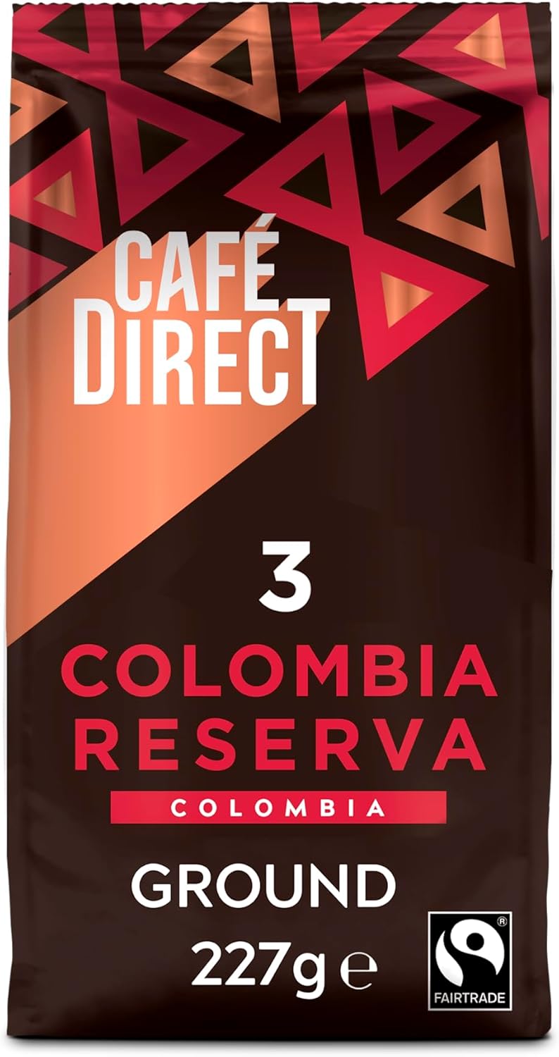 Cafédirect Cauca Valley Colombia Fairtrade gemahlener Arabica-Kaffee, 227 g (6er-Pack)