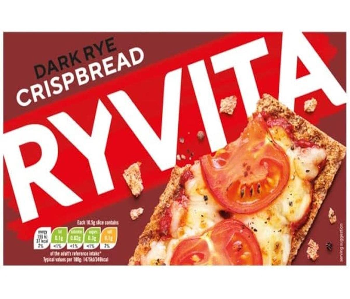 Ryvita Dunkles Roggenknäckebrot – Ballaststoffreich, arm an gesättigten Fettsäuren
