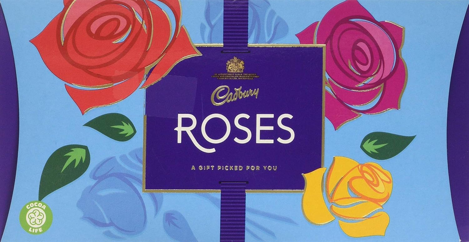 Cadbury Roses, verschiedene Miniatur-Milchschokoladen – Geschenkkarton, 275 g