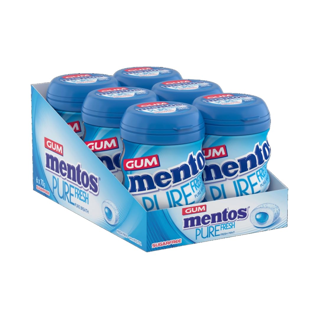 Mentos Pure Fresh Fresh Mint Kaugummi 35 Stück – zuckerfrei, erfrischend