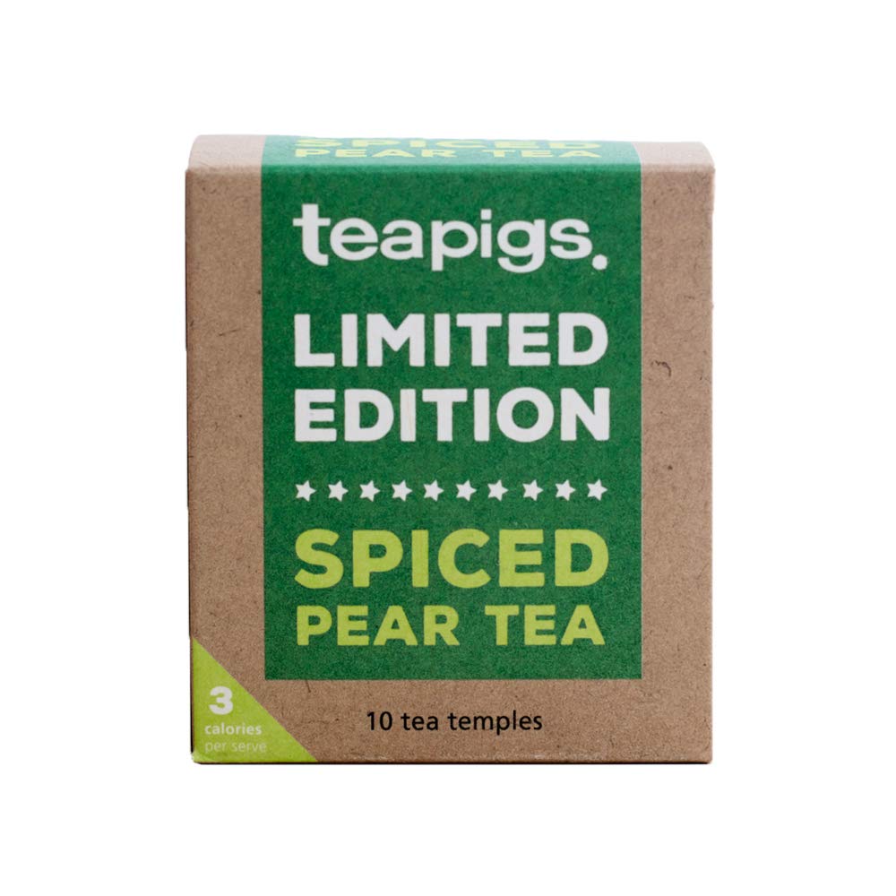 teapigs Gewürzteebeutel mit Birnengeschmack in limitierter Auflage – Kräutertee aus ganzen Blättern