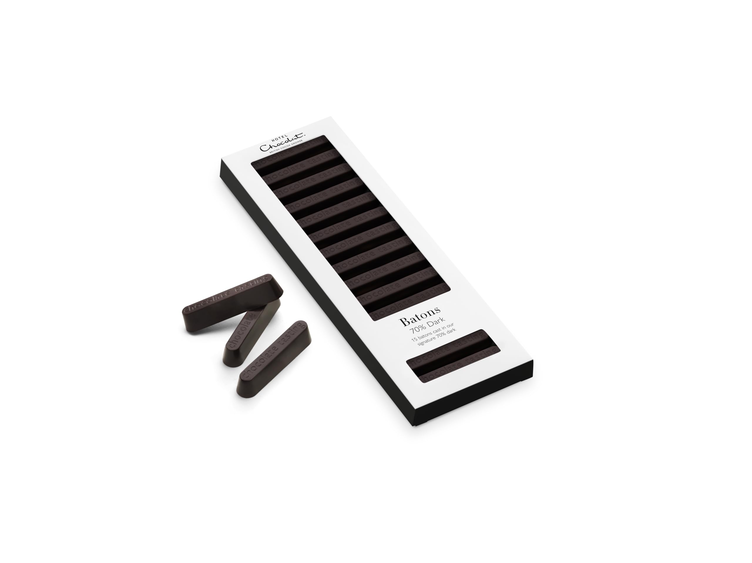 Hotel Chocolat 70% Zartbitterschokoladenstangen - 15 Stangen, 120 g