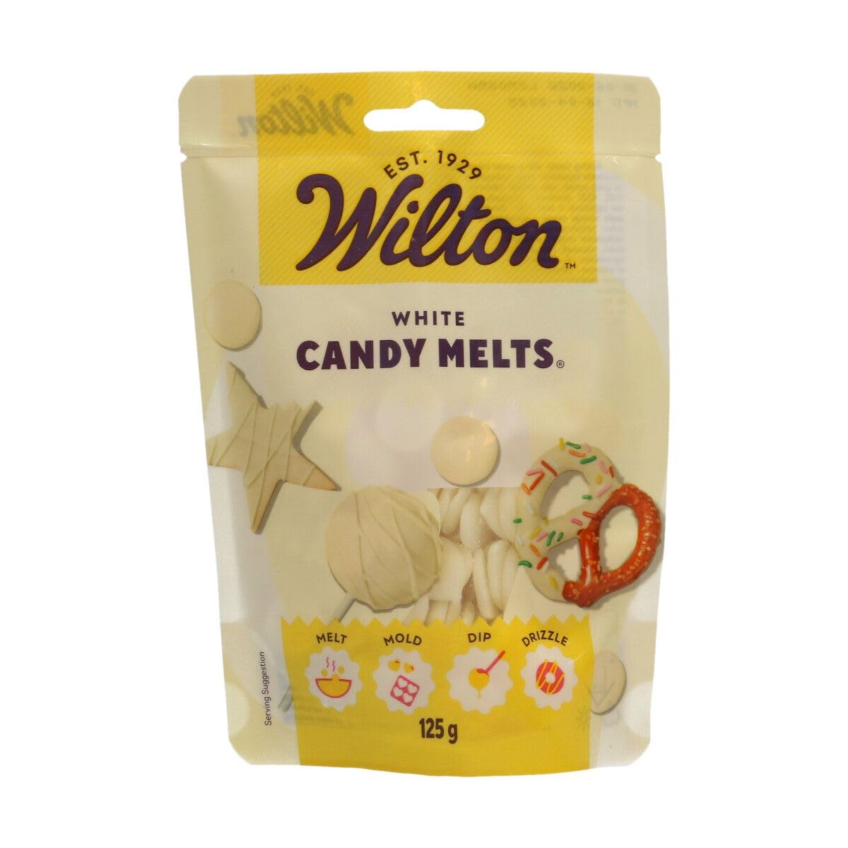 Wilton Candy Melts Weiß – Schmelzbonbons mit süßem, cremigem Geschmack zum Formen, Eintauchen und Beträufeln
