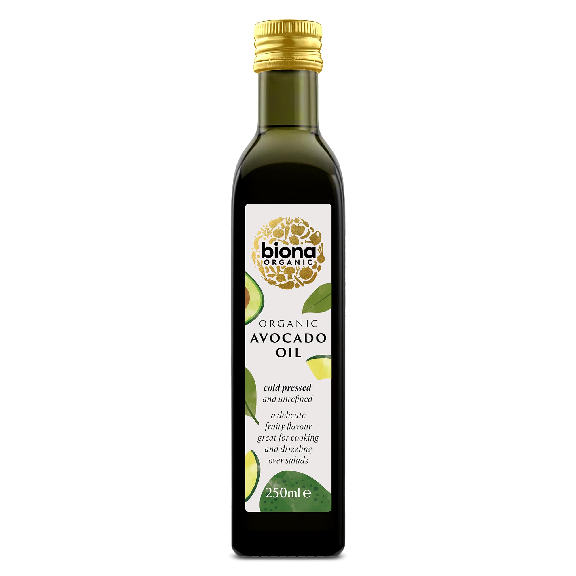 Biona Bio-Avocadoöl, 250 ml – kaltgepresst aus biologisch angebauten Avocados