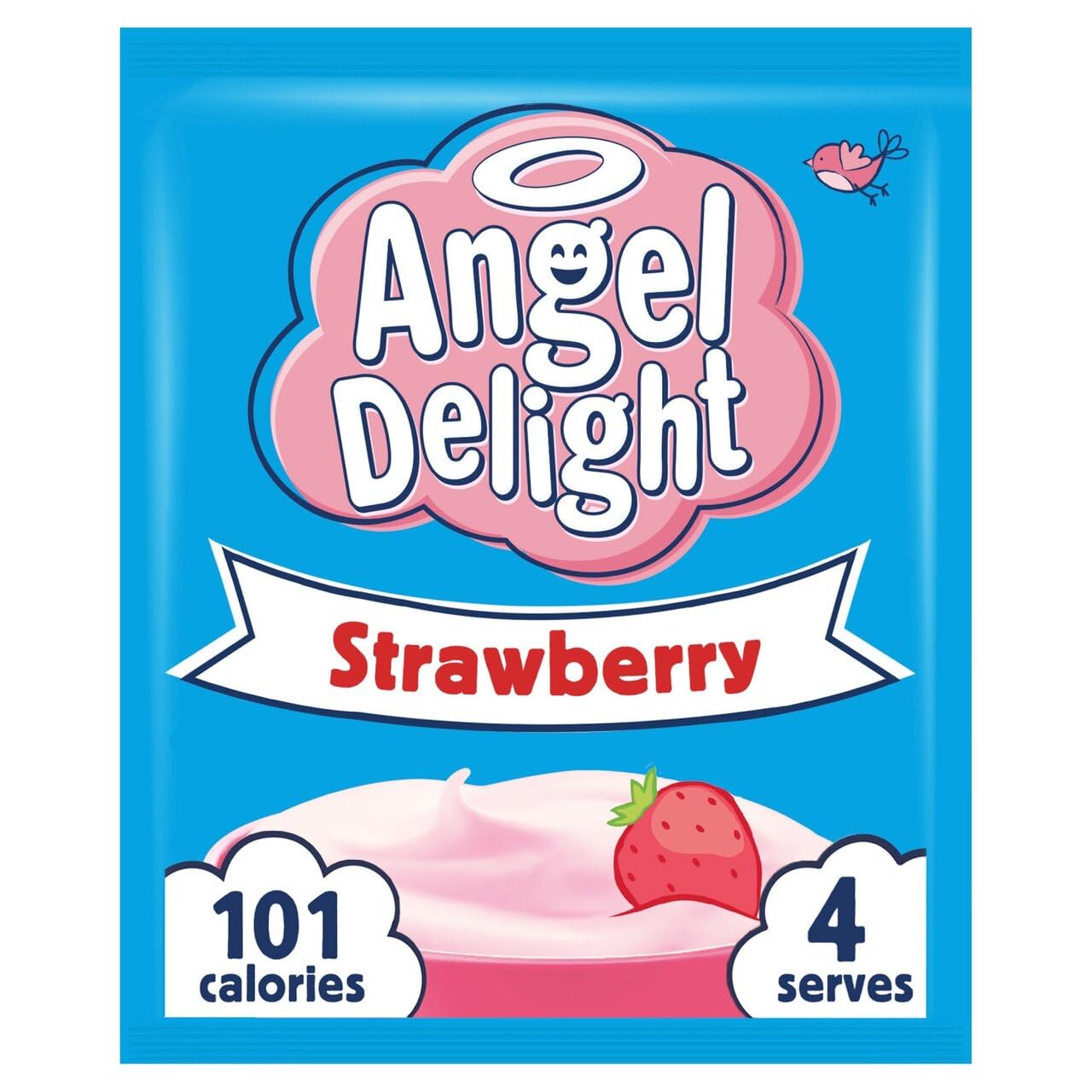 Angel Delight - Instant-Dessertmischung mit Erdbeergeschmack, 59 g Beutel