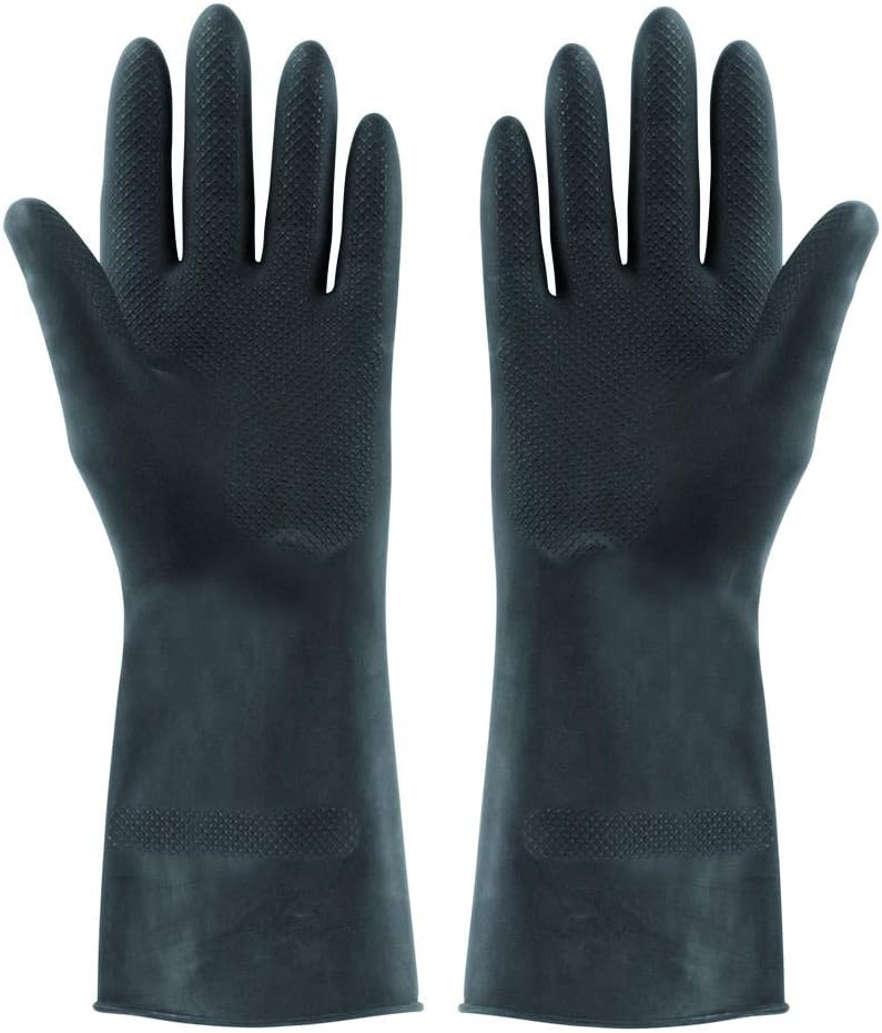 Elliott – Extra große, extra robuste Gummihandschuhe, Schwarz