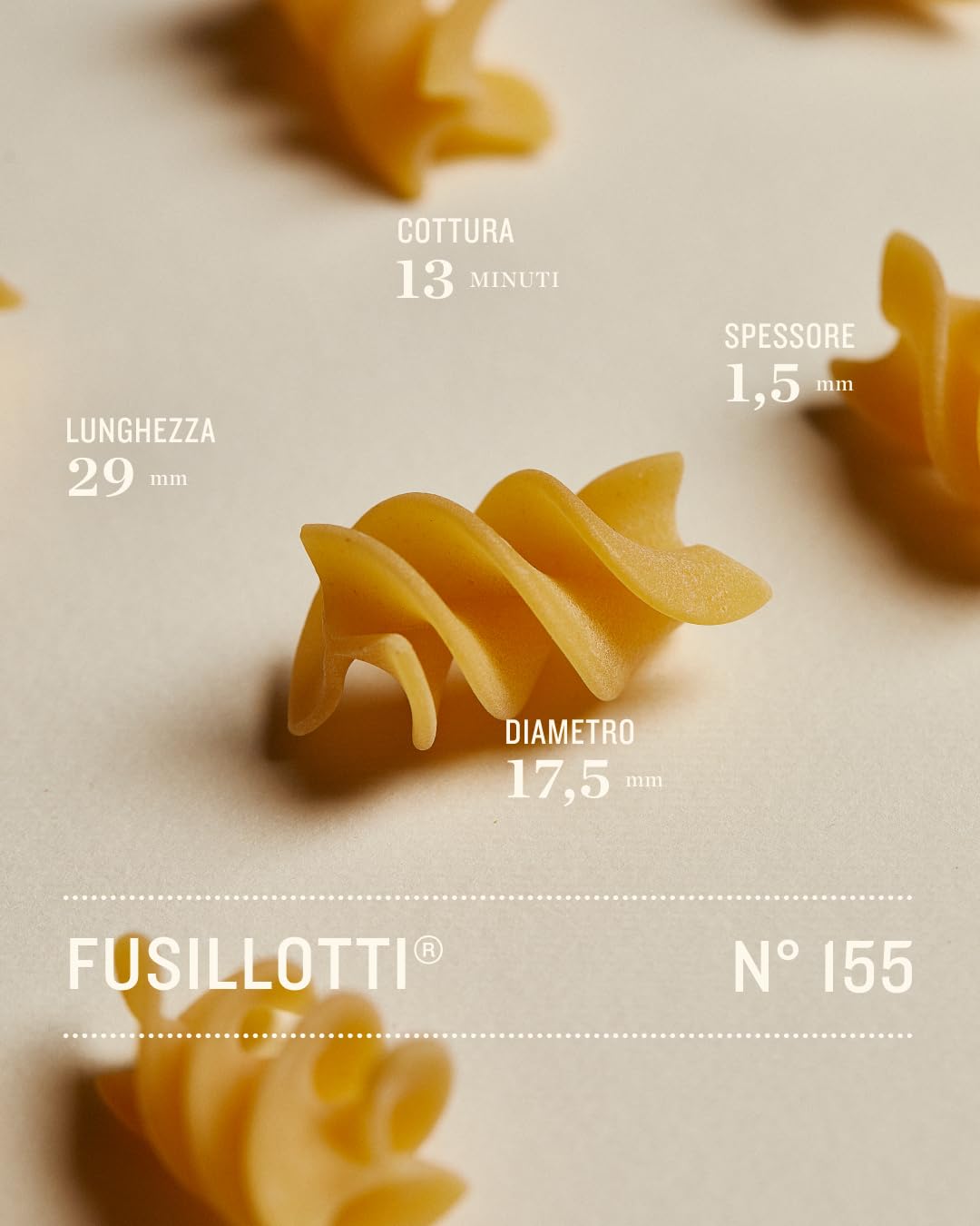 Rummo Fusillotti Pasta Nr. 155 – Bio-italienische kurze Pasta zum Aufbewahren von Soße