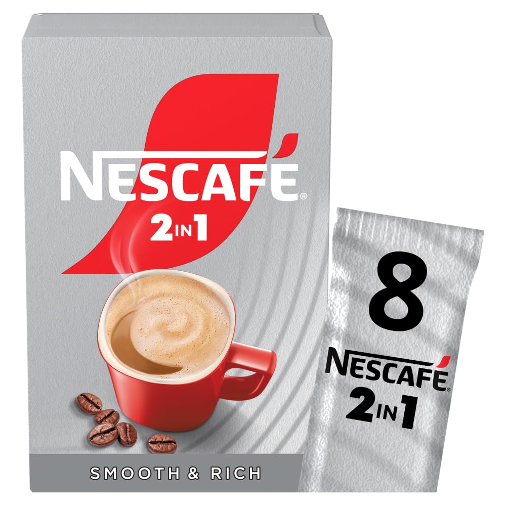 NESCAFÉ 2 IN 1 Original Instantkaffee (1 Packung mit 8 Getränken)