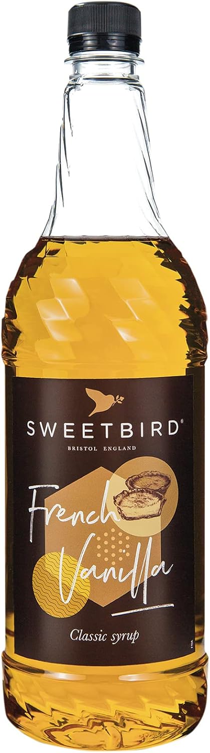 Sweetbird Französischer Vanillesirup (1 Liter) – Veganer Getränkesirup