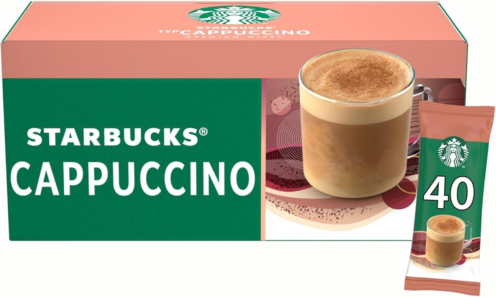 STARBUCKS - Cappuccino Instantkaffee-Beutel 40 x 18 g