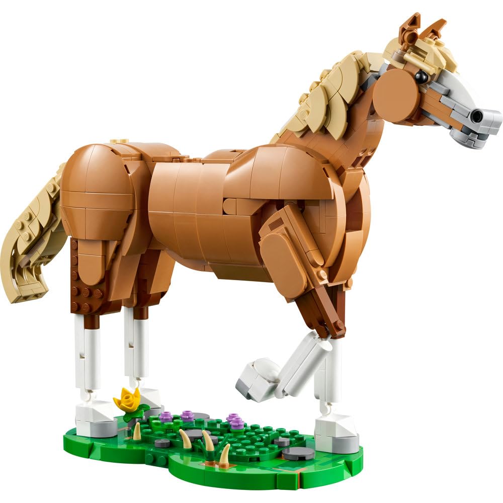LEGO Creator 3-in-1 Wunderschönes Pferdespielzeug – 3 Tier-Bausets für Kinder ab 9 Jahren