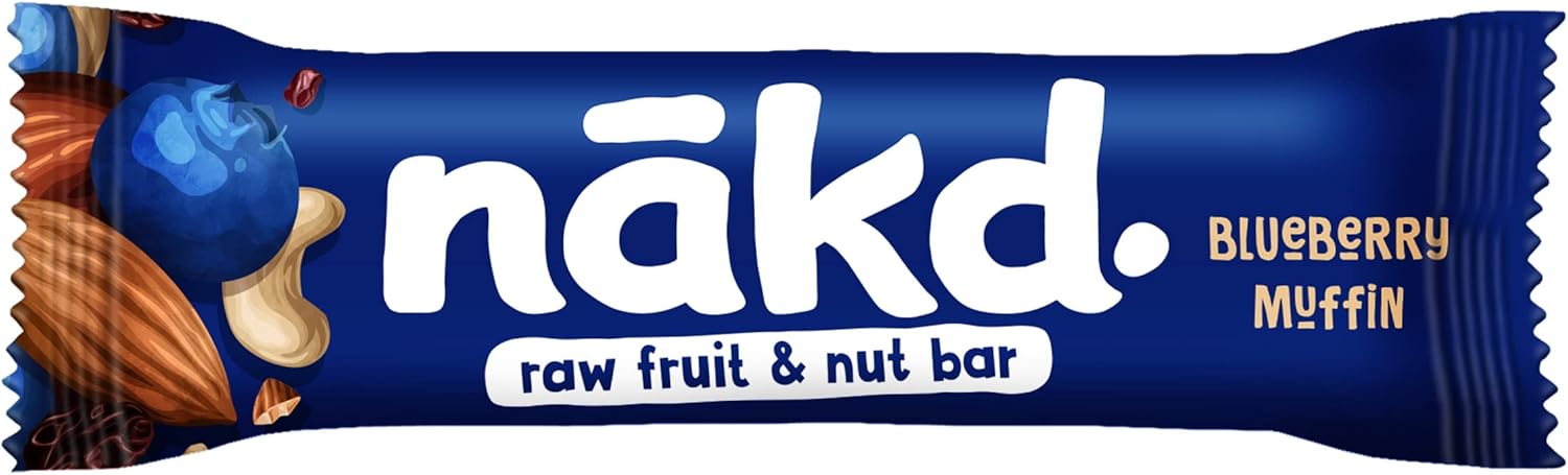 Nakd Blueberry Muffin Rohkost-Nuss-Riegel – Vegan, Glutenfrei, Ohne Zuckerzusatz