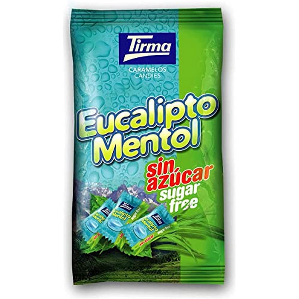 Tirma Zuckerfreie Eukalyptus- und Mentholbonbons 150 g – Hartbonbons