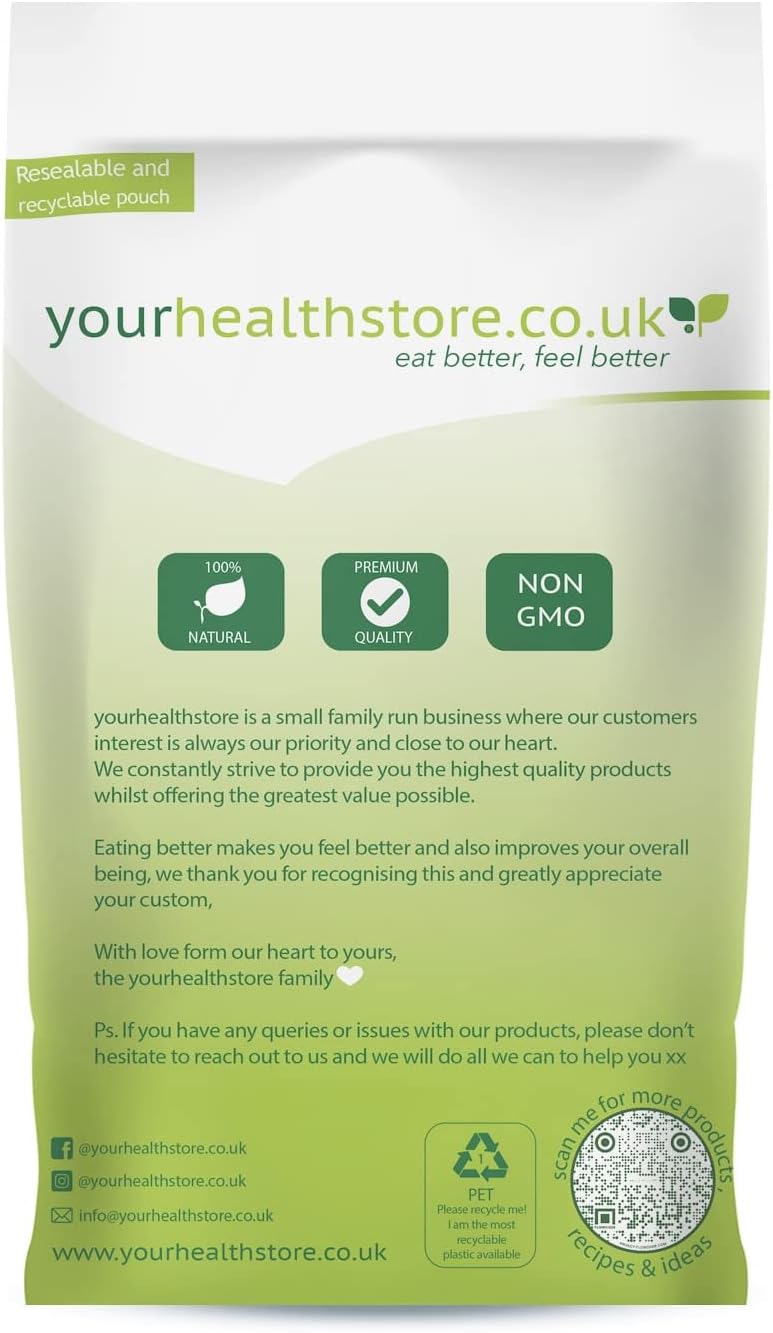 yourhealthstore Unmodifizierte Tapiokastärke 500 g – Glutenfrei, gentechnikfrei, vegan