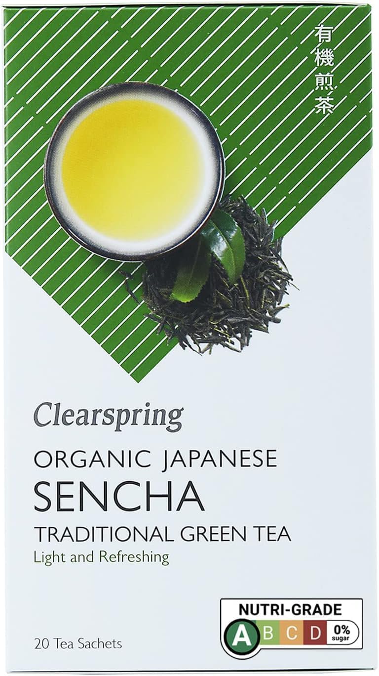 Clearspring Organic Japanese Sencha Green Tea with Matcha - Teabags
