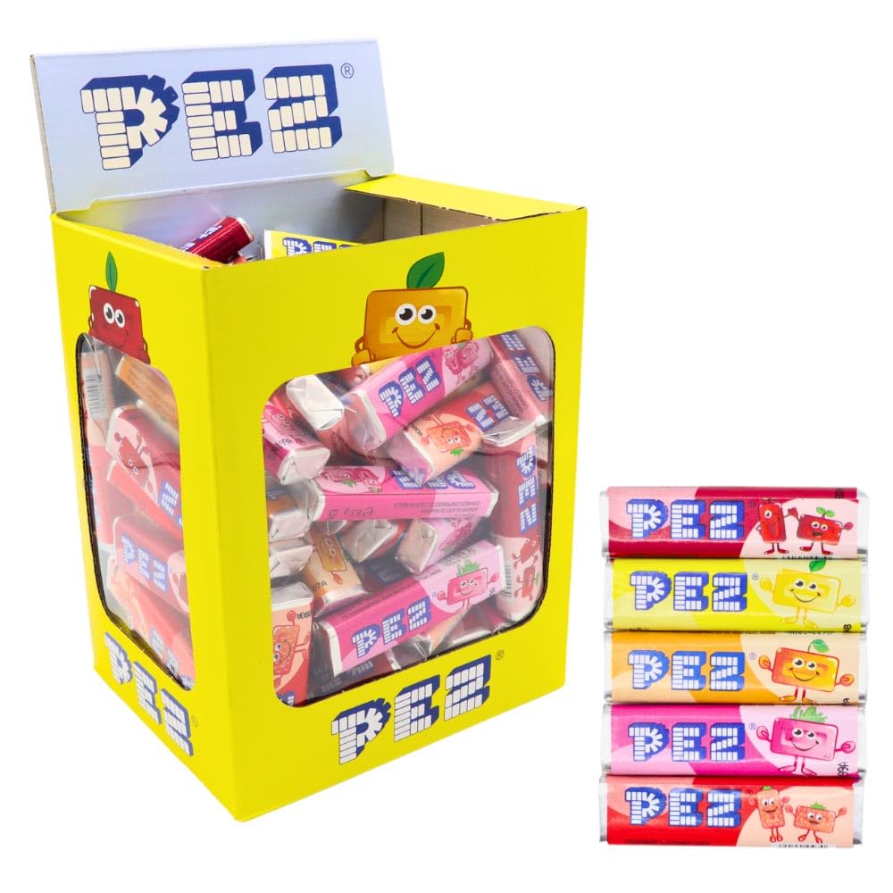 PEZ Fruchtmix Nachfüllpackung, Vegane Retro-Süßigkeiten, 850 g