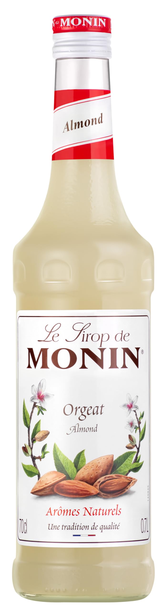 MONIN Premium Mandel-Orgeat-Sirup 700 ml – Veganes, natürliches Aroma für Cocktails und Kaffee